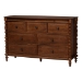 Baxton Studio Neviah 7-Drawer Dresser, Walnut Brown - MG9029-Walnut-7DW-Dresser
