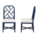 bali & pari Sergio Mahogany Wood 2-Piece Dining Chair Set, Navy Blue - Sergio-Navy Wooden-DC