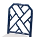 bali & pari Sergio Mahogany Wood 2-Piece Dining Chair Set, Navy Blue - Sergio-Navy Wooden-DC