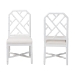 bali & pari Sergio Mahogany Wood 2-Piece Dining Chair Set, White - Sergio-White Wooden-DC
