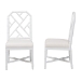 bali & pari Sergio Mahogany Wood 2-Piece Dining Chair Set, White - Sergio-White Wooden-DC