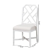 bali & pari Sergio Mahogany Wood 2-Piece Dining Chair Set, White - Sergio-White Wooden-DC