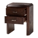 bali & pari Nebu Real Burl Wood 2-Drawer Nightstand, Dark Walnut - SVN-1311-Dark Walnut-Nebu-NS