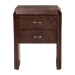 bali & pari Nebu Real Burl Wood 2-Drawer Nightstand, Dark Walnut - SVN-1311-Dark Walnut-Nebu-NS