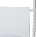 Baxton Studio Cherene 4-Piece Bedroom Set, White, Queen - MG0110-11-White-Queen 4PC Four Poster Bedroom Set