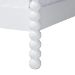 Baxton Studio Cherene 5-Piece Bedroom Set, White, Queen - MG0110-11-White-Queen 5PC Four Poster Bedroom Set