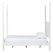 Baxton Studio Cherene Four-Poster Bed, White, Queen - MG0110-11-White-Queen-Four Poster Bed