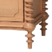 Baxton Studio Aleda 4-Piece Bedroom Set with 2-Drawer Nightstands, Queen, Beech Brown - MG0267-Beige/Beech-Queen 4PC Four Poster Bedroom Set
