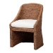 bali & pari Brenton Seagrass Wrapped Dining Chair, Brown Wash