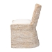bali & pari Harlow Seagrass Wrapped Dining Chair, Whitewash - Harlow-Whitewashed-Cushion-DC