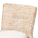 bali & pari Harlow Seagrass Wrapped Dining Chair, Whitewash - Harlow-Whitewashed-Cushion-DC