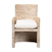 bali & pari Harlow Seagrass Wrapped Dining Armchair, Whitewash - Harlow-Whitewashed-Cushion-Arm-DC