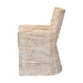 bali & pari Harlow Seagrass Wrapped Dining Armchair, Whitewash - Harlow-Whitewashed-Cushion-Arm-DC