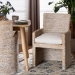 bali & pari Harlow Seagrass Wrapped Dining Armchair, Whitewash - Harlow-Whitewashed-Cushion-Arm-DC