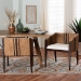 bali & pari Zeke Seagrass Wrapped 2-Piece Dining Chair Set - Zeke-Brown/Natural-Cushion-Arm-DC