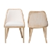 bali & pari Calloway Mahogany Wood and Natural Rattan 2-Piece Dining Chair Set - Calloway-Whitewashed-DC