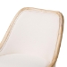 bali & pari Calloway Mahogany Wood and Natural Rattan 2-Piece Dining Chair Set - Calloway-Whitewashed-DC