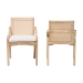 bali & pari Fairmont Natural Rattan Wrapped 2-Piece Dining Chair Set, Whitewash - Fairmont-Whitewashed-Cushion-DC