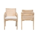 bali & pari Fairmont Natural Rattan Wrapped 2-Piece Dining Armchair Set, Whitewash - Fairmont-Whitewashed-Cushion-Arm-DC