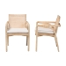 bali & pari Fairmont Natural Rattan Wrapped 2-Piece Dining Armchair Set, Whitewash - Fairmont-Whitewashed-Cushion-Arm-DC