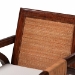 bali & pari Fairmont Natural Rattan Wrapped 2-Piece Dining Armchair Set, Mocha Brown - Fairmont-Honey-Cushion-Arm-DC