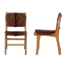 bali & pari Fawn 2-Piece Genuine Goat Leather Dining Chair Set - Fawn-Teak/Goat Hide-DC