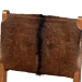 bali & pari Fawn 2-Piece Genuine Goat Leather Dining Chair Set - Fawn-Teak/Goat Hide-DC
