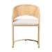 bali & pari Palm Natural Rattan Dining Chair, Natural Brown - Palm-Natural/Rattan-Cushioned-DC