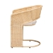 bali & pari Palm Natural Rattan Dining Chair, Natural Brown - Palm-Natural/Rattan-Cushioned-DC