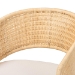bali & pari Palm Natural Rattan Dining Chair, Natural Brown - Palm-Natural/Rattan-Cushioned-DC