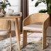 bali & pari Palm Natural Rattan Dining Chair, Natural Brown - Palm-Natural/Rattan-Cushioned-DC
