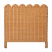 bali & pari Maritza Scalloped Natural Rattan Headboard, Twin, Light Honey - Maritza-Wood/Light Honey-Twin-HB
