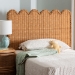 bali & pari Maritza Scalloped Natural Rattan Headboard, Twin, Light Honey - Maritza-Wood/Light Honey-Twin-HB