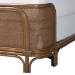 bali & pari Fiore Natural Rattan Bed Frame, Queen, Mocha Brown - Fiore-Mocha Brown/Rattan-Queen