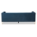 Baxton Studio Maia Contemporary Glam and Luxe Navy Blue Velvet Fabric Upholstered and Gold Finished Metal Sofa - 5016D-Navy Blue Velvet-Sofa