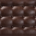 Baxton Studio Walsh Mid-Century Modern Dark Brown Leather-Effect Polyester Fabric Upholstered and Walnut Brown Finished Wood Dining Bench - WM5030-Dark Brown/Walnut