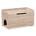 Baxton Studio Mariam Modern and Contemporary Oak Finished Wood Cat Litter Box Cover House