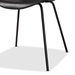 Baxton Studio Jaden Modern and Contemporary Black Plastic and Black Metal 4-Piece Dining Chair Set - AY-PC11-Black Plastic-DC