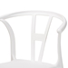 Baxton Studio Warner Modern and Contemporary White Plastic 4-Piece Dining Chair Set - AY-PC13-White Plastic-DC