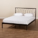 Baxton Studio Nano Modern and Contemporary Black Bronze Finished Metal Queen Size Platform Bed - TS-Nano-Black-Queen