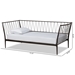 Baxton Studio Lysa Modern and Contemporary Black Finished Metal Twin Size Daybed - TS-Lysa-Black-Daybed