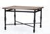 Baxton Studio Broxburn Light Brown Wood & Metal Dining Table - CDC222-DT