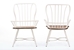 Baxton Studio Longford "Dark-Walnut" Wood and White Metal Vintage Industrial Dining Arm Chair (Set of 2) - CDC271-DA2-WWXX