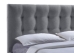 Baxton Studio Sarter Contemporary Grid-Tufted Grey Fabric Upholstered Storage King-Size Bed with 2-drawer One (1) King Size Bed - CF8498-King-Grey