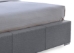 Baxton Studio Sarter Contemporary Grid-Tufted Grey Fabric Upholstered Storage King-Size Bed with 2-drawer One (1) King Size Bed - CF8498-King-Grey