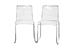 Baxton Studio Lino Transparent Clear Acrylic Dining Chair (Set of 2)