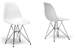 Baxton Studio White Plastic Side Chair Set of 2 - DC-231-white