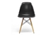 Baxton Studio Azzo Black Plastic Mid-Century Modern Shell Chair (Set of 2) - DC-231A-Black