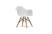 Baxton Studio Pascal White Plastic Chair Set of Two - DC-866-white