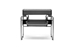 Baxton Studio Jericho Black Leather Accent Chair - ALC-3001 Black